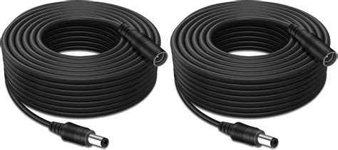 Tonton 2 Pack 33ft 10m Dc Power Extension Cable 55 Mm X 21 Mm 5521 Male To Female