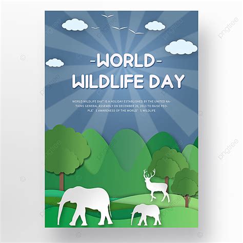 Green World Wildlife Day Poster Template Download On Pngtree