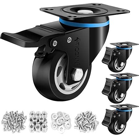 Amazon Caster Wheels Inch Casters Set Of Heavy Duty Bosgeot