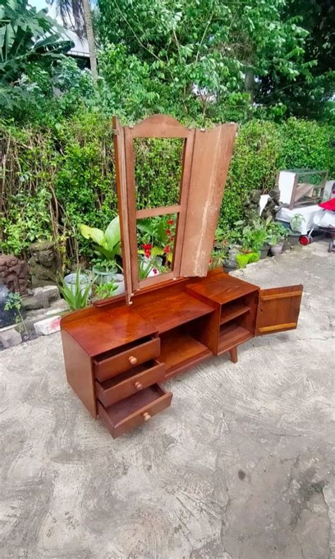 Meja Rias Jengki Antik Furnitur Di Carousell