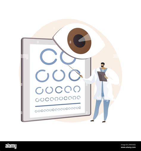 Vision Screening Abstract Concept Vector Illustration Stock Vector