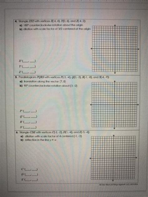 Solved Unit 9 Transformations Homework 7 Sequences Of