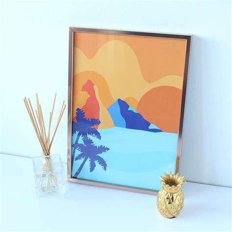 St Lucia Pitons Art Print By Tihara Smith