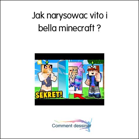 Jak narysować vito i bella minecraft Jak narysować