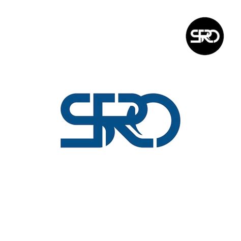 Dise O Del Monograma De Las Letras Del Logotipo De La Sro Vector Premium