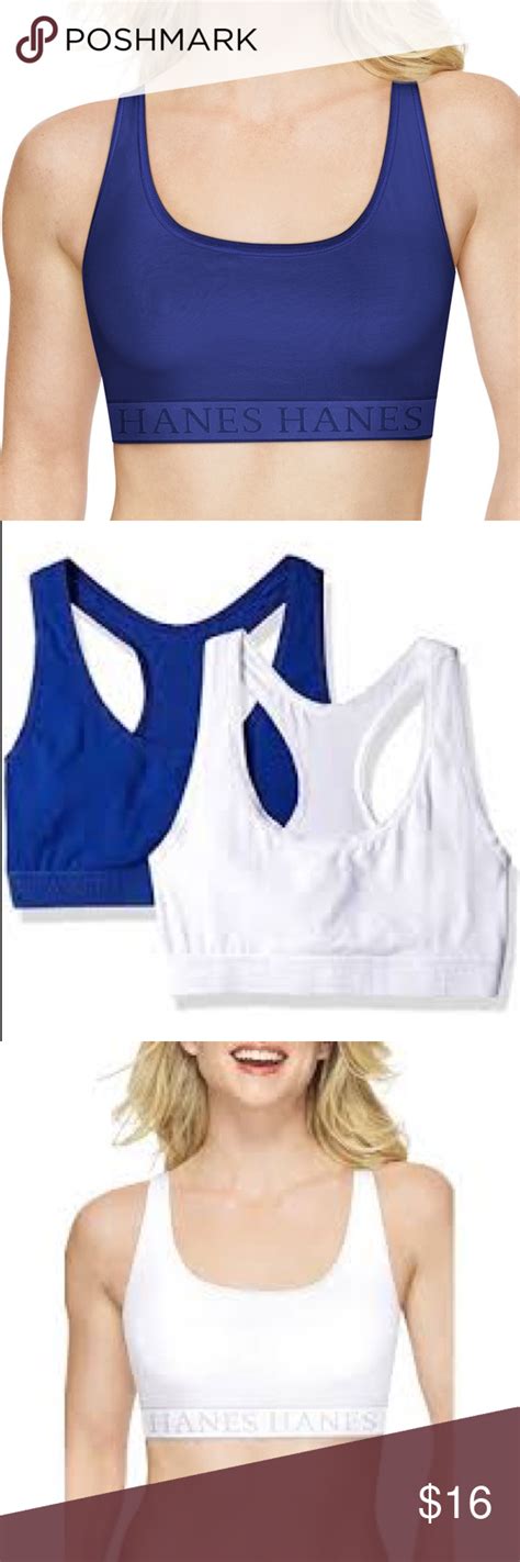 2 Pack Hanes Racerback Comfortflex Sports Bra Xl Sports Bra Racerback Bra