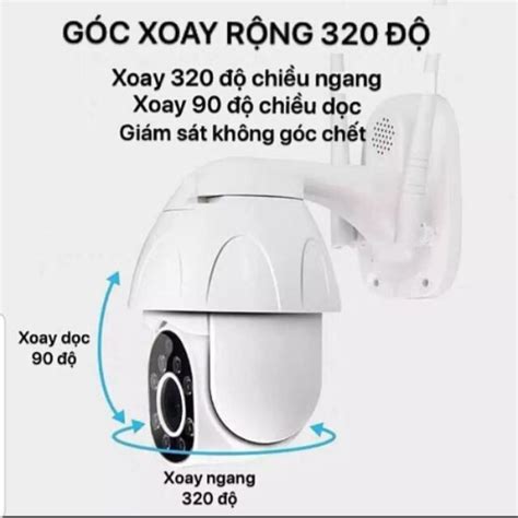 CAMERA YOOSEE PTZ ngoài trời xoay 360 độ Full HD 1080 ban đêm có màu