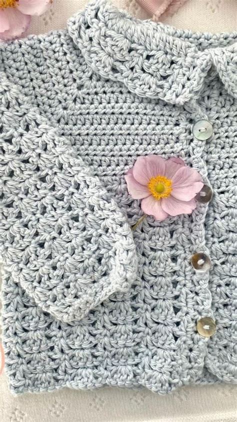 Marion Cardigan Crochet Pattern By The Moule Hole Crochet Baby