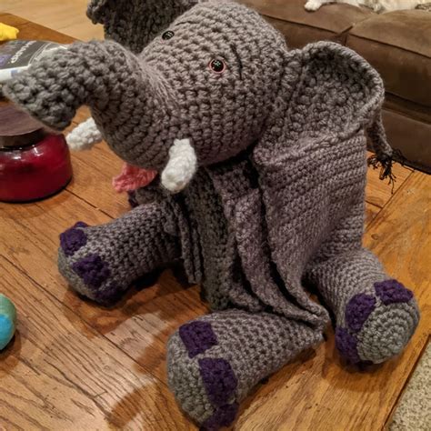 Cuddle and Play Crochet Elephant Blanket – Crochet Arcade