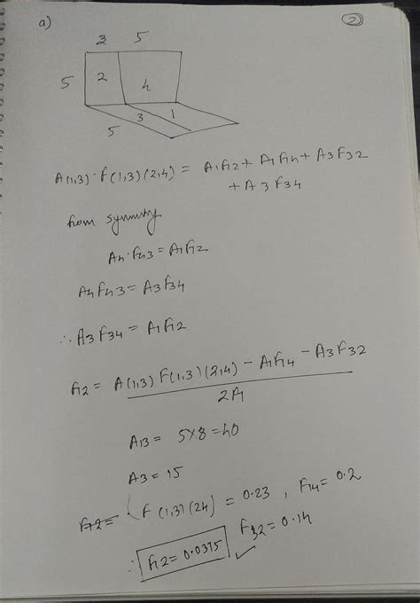 Solved Determine The Shape Factor F12 For The Rectangles Shown 1