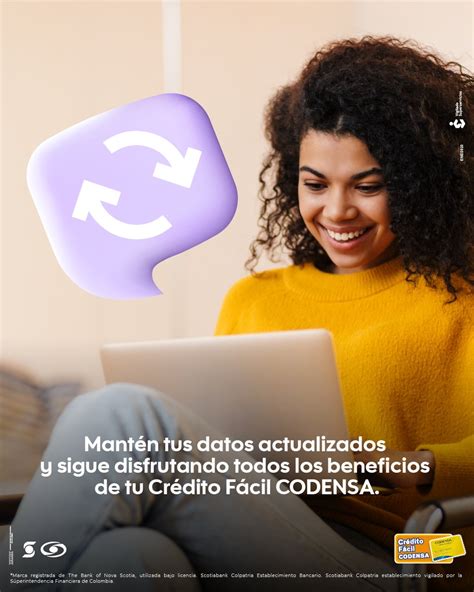 Crédito Fácil CODENSA on Twitter Te invitamos a mantener los datos de