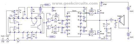 Class D Amp Using Tl494 Dc To Dc Converter Chip Geek Circuits