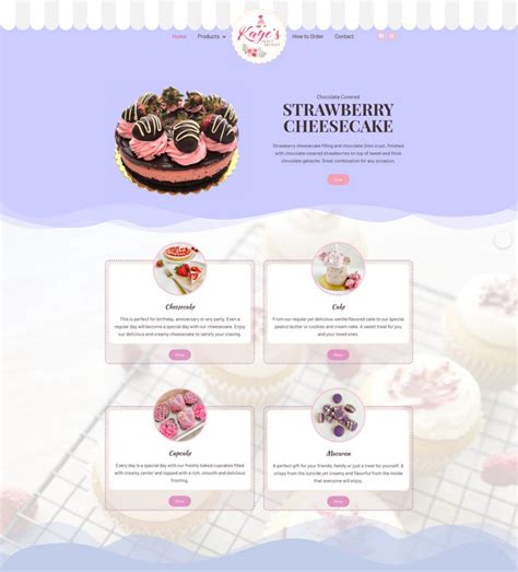 Kayes Sweet Delight Website Design Project