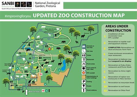 Zoo Map – National Zoological Garden, Pretoria