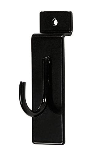 Black Display Hook For Slatwall Pack Of 50 Walmart