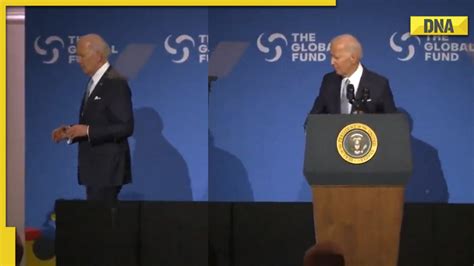 US President Joe Biden Appears Lost On Stage After Speech Sparks