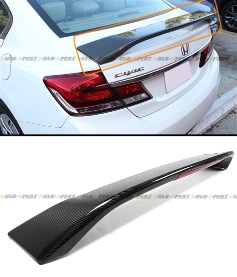 Si Style Carbon Fiber Led Trunk Spoiler For Th Gen Honda