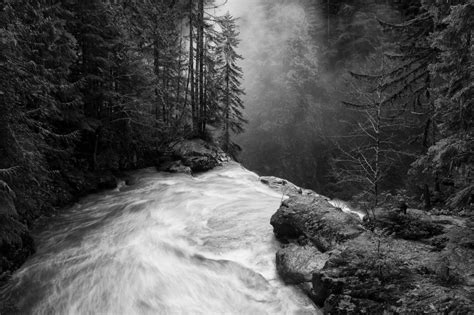 Fondos De Pantalla Luz De Sol Paisaje Bosque Cascada Monocromo Rock Naturaleza Nieve