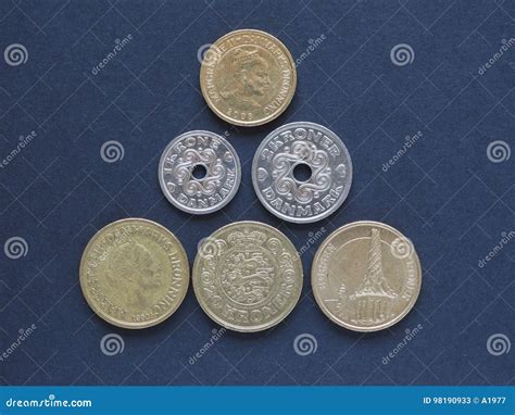 Danish Krone Coins, Denmark Stock Image - Image of sell, banking: 98190933