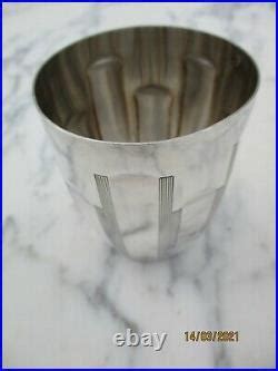 Timbale Gobelet Argent Massif Art Deco Marie Silver Goblet Argente