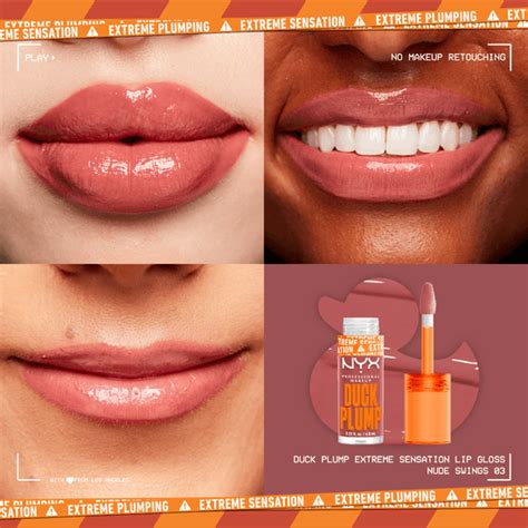 Köp NYX Professional Makeup Duck Plump Lip Lacquer Nude Swings 03 7 ml