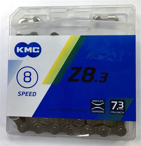 Велосипедная цепь KMC Z8.3, 116L Серебристый KC100121.8, 44328324 ...
