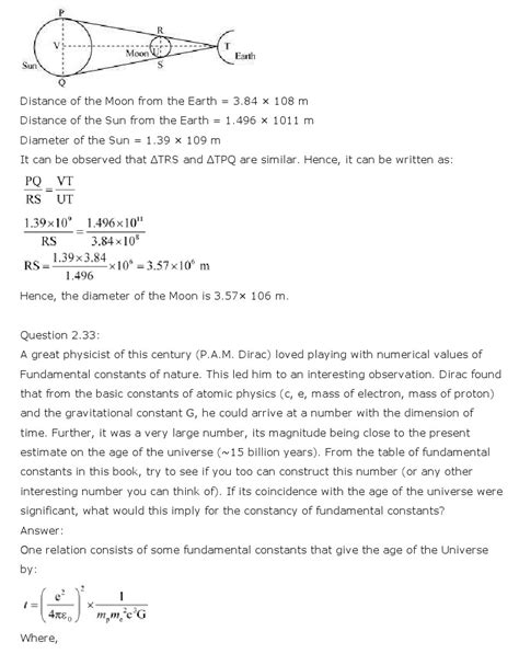 Ncert Solutions For Class 11th Physics Chapter 2 Units And Measurements Experhap