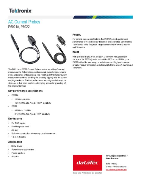 Tektronix P Oszilloskop Stromzangen Kaufen Anfragen