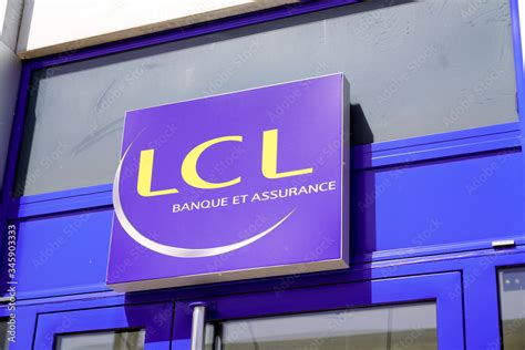 Lcl Logo French Sign Brand Le Credit Lyonnais Banque Et Assurance Blue