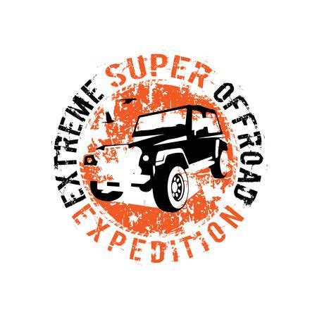 Off Road Car Logo Safari Suv Expedition Offroader Royalty Free Svg