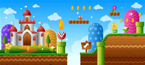 Fantasy Game Scenery Background 20036654 Vector Art at Vecteezy