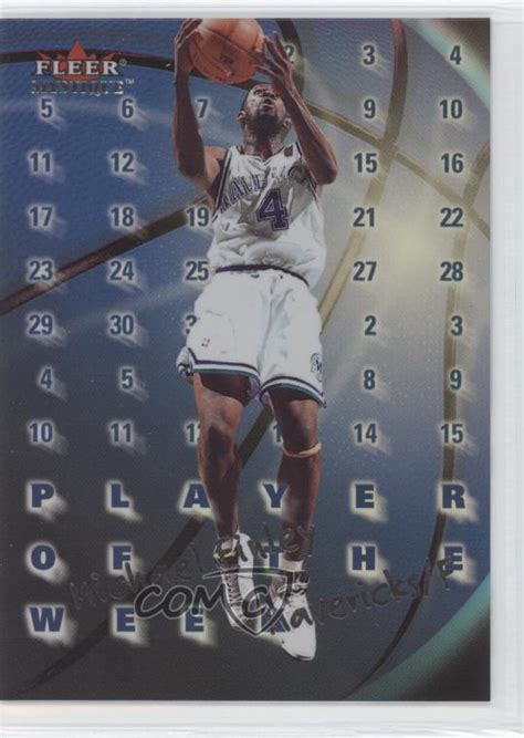 2000 01 Fleer Mystique Player Of The Week Michael Finley 12PW EBay