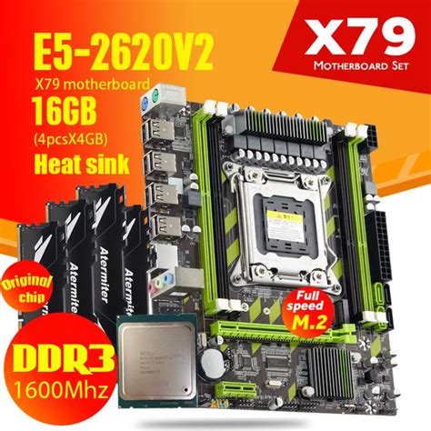Atermiter X79 X79G Motherboard LGA2011Combos E5-2620 V2 E5 2620 V2 CPU ...