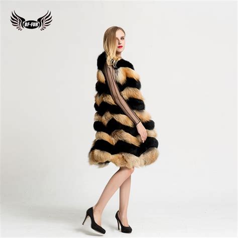 Real Fox Fur Vest Female Winter Autumn Genuine Fox Fur Waistcoat Coat