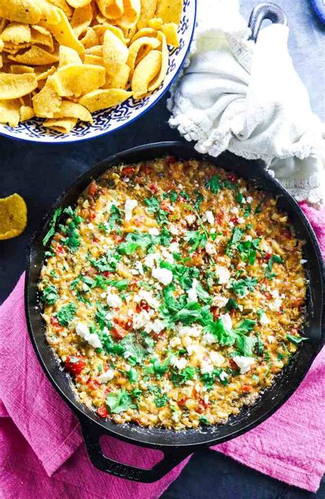 Hatch Green Chile Mexican Street Corn Dip Tipps In The Kitch