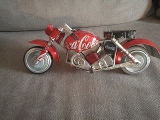 Coca Cola Motorcycle Soda Can Lattine Coca Cola Coco