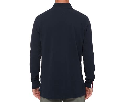 Tommy Hilfiger Mens Kent Long Sleeve Polo Sky Captain Au