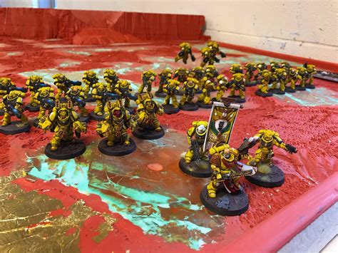 Finally finished painting my Primaris marines. Happy to have these guys tabletop ready for when ...