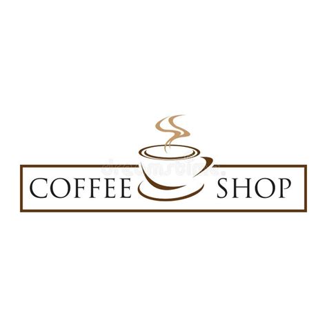 Coffee Shop Logo Icon Template Design Vector Illustration Stock Vector