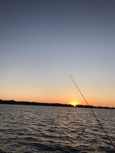 Fishing On Houghton Lake Late Last Summer Michigan