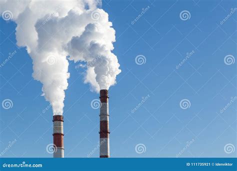 Air Pollution Pipes With Smoke Stock Image Image Of Pipes Pollution