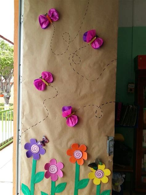 Primavera Decoraciones Para La Puerta Del Aula Actividades De Arte