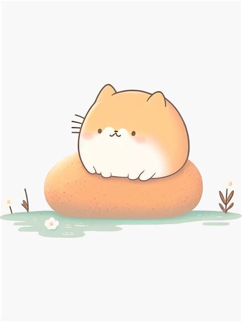 Cat Mochi Sticker For Sale By Jacob1114hk Redbubble