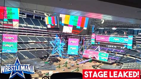 WWE Wrestlemania 38 STAGE LEAKED YouTube