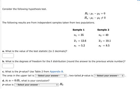 Solved 11 Consider The Following Hypothesis Test Ho μι