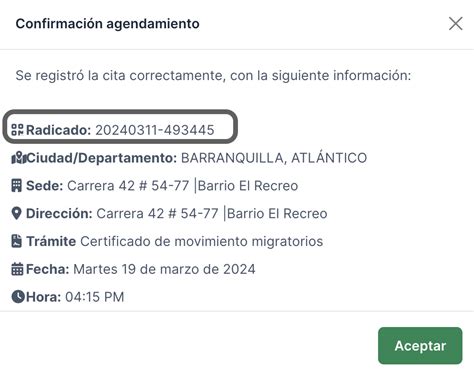 Certificado De Movimientos Migratorios