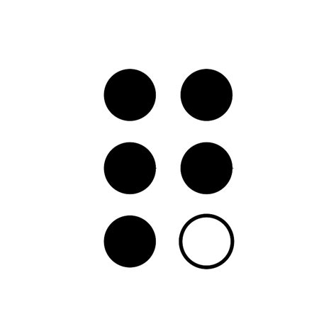 Alphabet Braille Letter 2 Vector SVG Icon SVG Repo