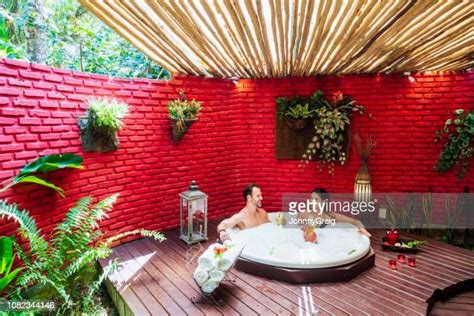 Couple Hot Tub Garden Photos And Premium High Res Pictures Getty Images