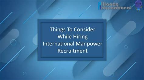 PPT Things To Consider While Hiring International Manpower