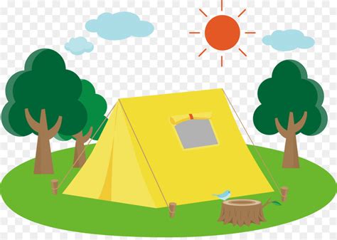 Cartoon Camping Background